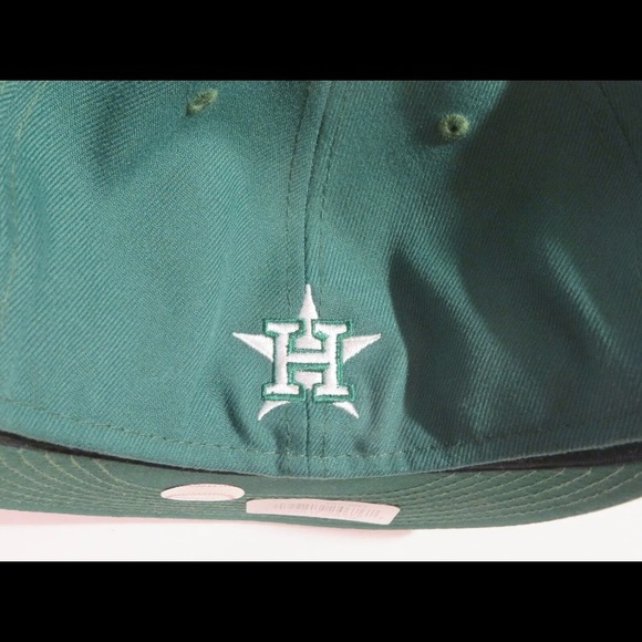 NEW New Era 59FIFTY Houston Astros Script Fitted Hat sz 7 1/8 Green MLB Baseball - Picture 4 of 6